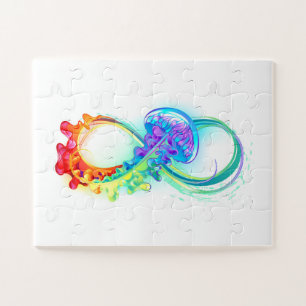 Unendlichkeit mit Rainbow Jellyfish