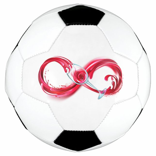 Unendlichkeit mit Rotwein Fußball (Vorderseite)