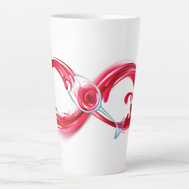 Unendlichkeit mit Rotwein Milchtasse (Vorderseite)