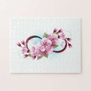 Unendlichkeit mit Sakura Blossom-Blume