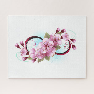 Unendlichkeit mit Sakura Blossom-Blume