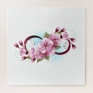 Unendlichkeit mit Sakura Blossom-Blume