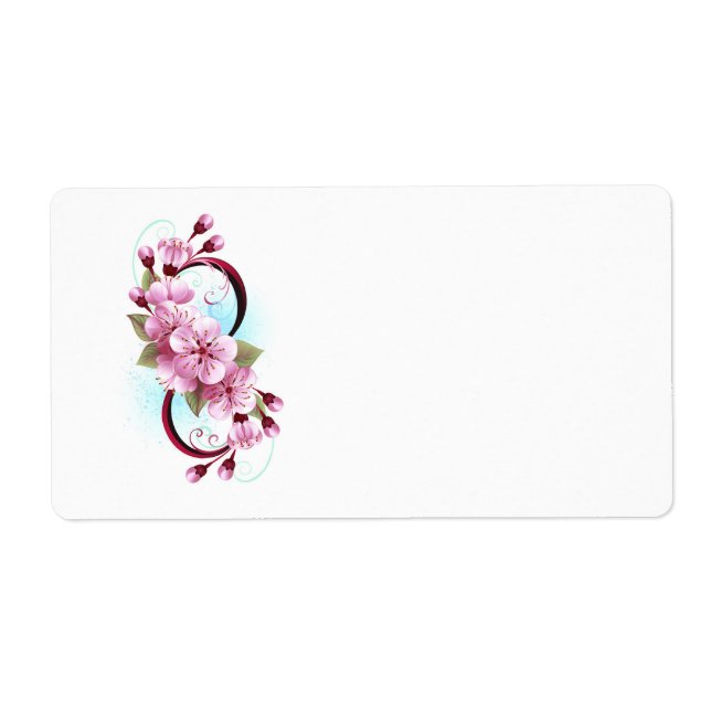 Unendlichkeit mit Sakura Blossom-Blume (Vorne)