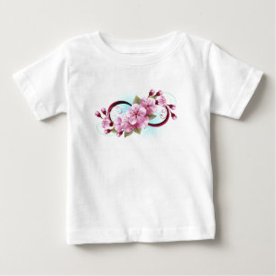 Unendlichkeit mit Sakura Blossom-Blume Baby T-shirt