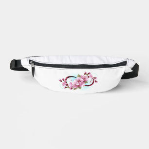 Unendlichkeit mit Sakura Blossom-Blume Bauchtasche
