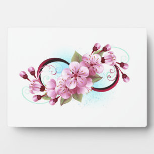 Unendlichkeit mit Sakura Blossom-Blume Fotoplatte
