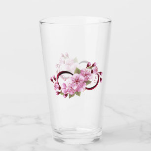 Unendlichkeit mit Sakura Blossom-Blume Glas
