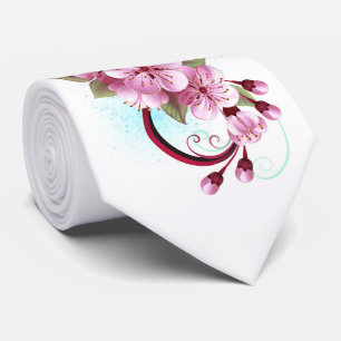 Unendlichkeit mit Sakura Blossom-Blume Krawatte