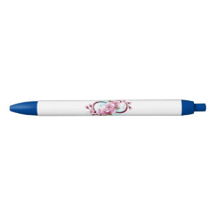 Unendlichkeit mit Sakura Blossom-Blume Kugelschreiber
