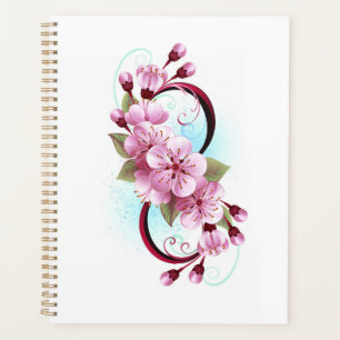 Unendlichkeit mit Sakura Blossom-Blume Planer