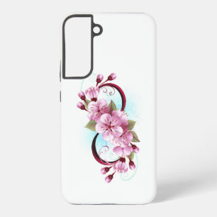 Unendlichkeit mit Sakura Blossom-Blume Samsung Galaxy Hülle