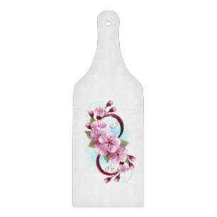 Unendlichkeit mit Sakura Blossom-Blume Schneidebrett