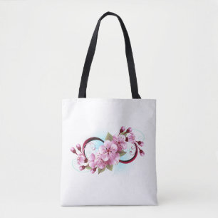 Unendlichkeit mit Sakura Blossom-Blume Tasche
