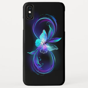 Unendlichkeit mit Zauberschmetterling glänzen Case-Mate iPhone Hülle