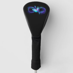 Unendlichkeit mit Zauberschmetterling glänzen Golf Headcover