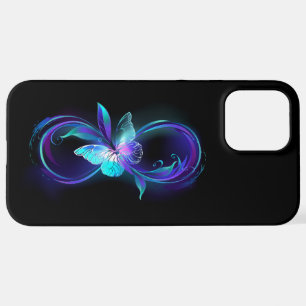 Unendlichkeit mit Zauberschmetterling glänzen iPhone 12 Pro Max Hülle