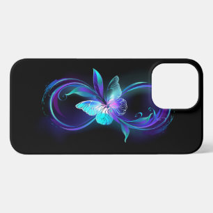 Unendlichkeit mit Zauberschmetterling glänzen iPhone 13 Pro Max Hülle
