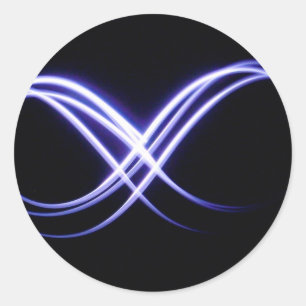Unendlichkeit Runder Aufkleber