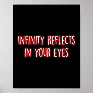 Unendlichkeit spiegelt sich in Ihren Augen Mindful Poster