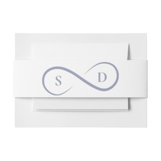Unendlichkeit Symbol Minimalistisch Powder Blue We Einladungsbanderole