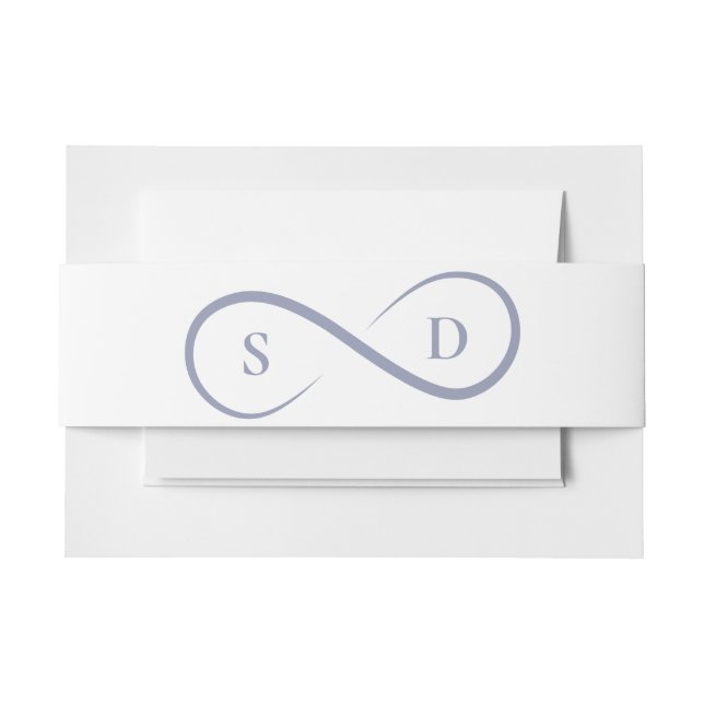 Unendlichkeit Symbol Minimalistisch Powder Blue We Einladungsbanderole (Vorderseite Beispiel)