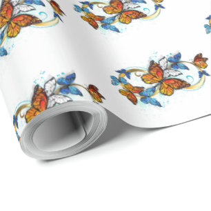 Unendlichkeit von Monarchfaltern Geschenkpapier