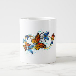 Unendlichkeit von Monarchfaltern Jumbo-Tasse