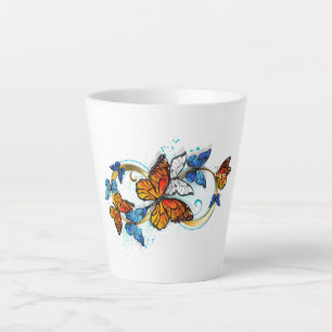 Unendlichkeit von Monarchfaltern Milchtasse