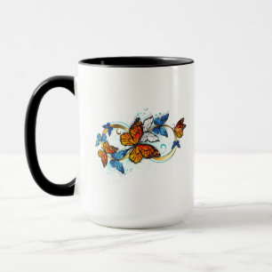 Unendlichkeit von Monarchfaltern Tasse