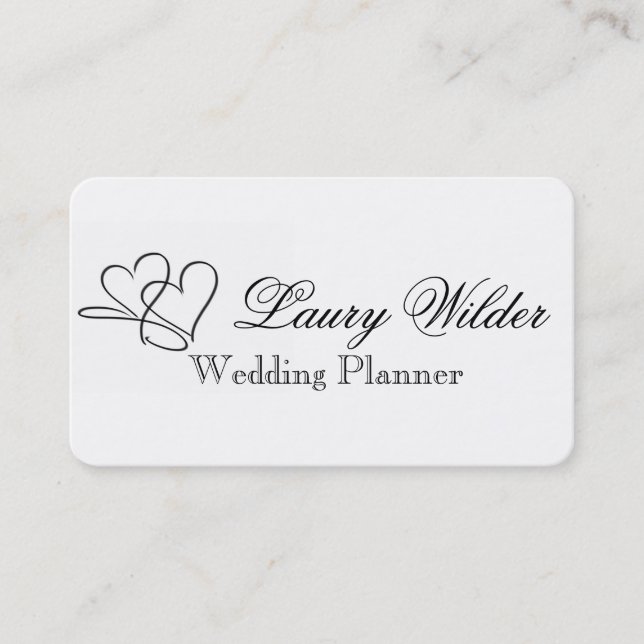 Unendlichkeits-Herz Visitenkarte (Vorderseite)