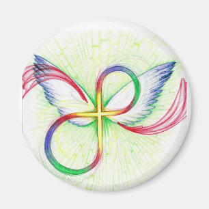 Unendlichkeits-Kreuz Magnet