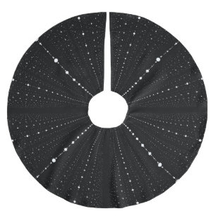 Unendlichkeits-Raum-Punkte - Schwarz Polyester Weihnachtsbaumdecke