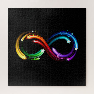 Unendlichkeitssymbol aus Regenbogenkometen