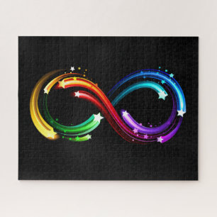 Unendlichkeitssymbol aus Regenbogenkometen