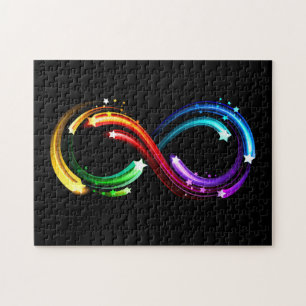 Unendlichkeitssymbol aus Regenbogenkometen