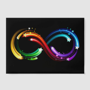 Unendlichkeitssymbol aus Regenbogenkometen