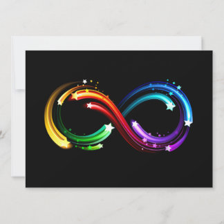 Unendlichkeitssymbol aus Regenbogenkometen