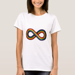 Unendlichkeitssymbol in der LGBTQ-Fahne für den Re T-Shirt