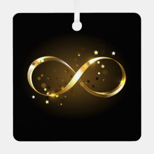 Unendlichkeitssymbol in Gold Ornament Aus Metall