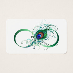 Unendlichkeitssymbol mit Peacock Feather