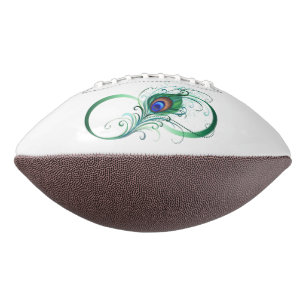 Unendlichkeitssymbol mit Peacock Feather Football