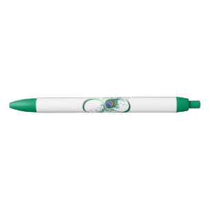 Unendlichkeitssymbol mit Peacock Feather Kugelschreiber