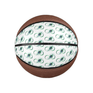 Unendlichkeitssymbol mit Peacock Feather Mini Basketball