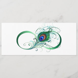 Unendlichkeitssymbol mit Peacock Feather Programm