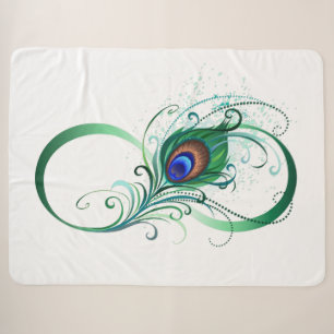 Unendlichkeitssymbol mit Peacock Feather Sherpadecke