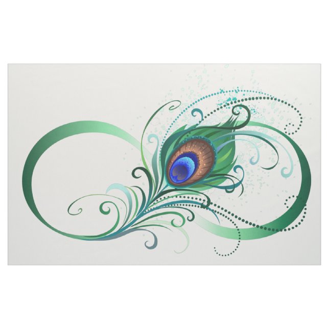 Unendlichkeitssymbol mit Peacock Feather Stoff (Yard (91,4 cm))