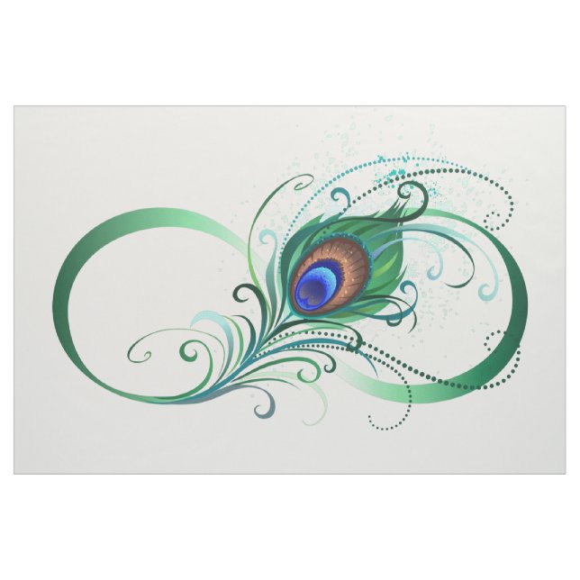 Unendlichkeitssymbol mit Peacock Feather Stoff (Yard (91,4 cm))