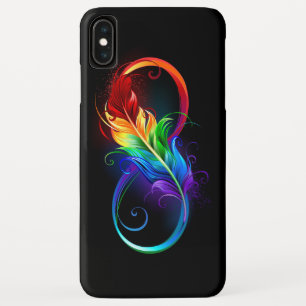 Unendlichkeitssymbol mit Regenbogen-Feder Case-Mate iPhone Hülle