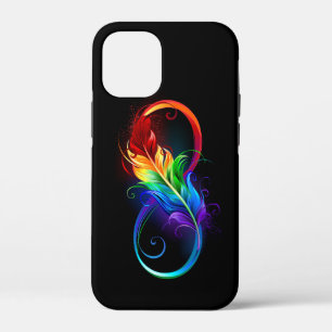 Unendlichkeitssymbol mit Regenbogenfeder Case-Mate iPhone Hülle