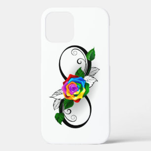 Unendlichkeitssymbol mit Regenbogenrose Case-Mate iPhone Hülle